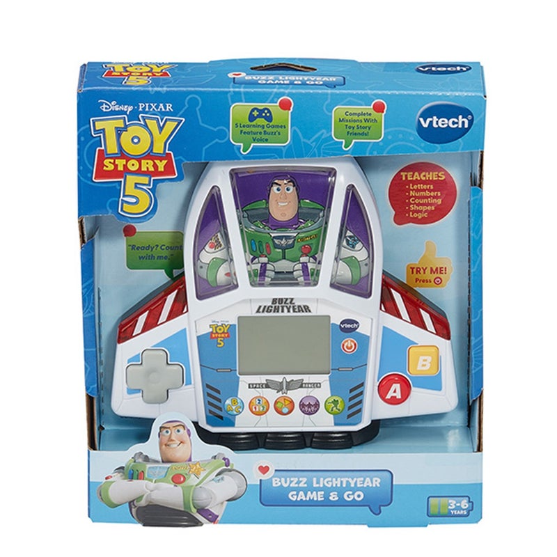 VTech Disney Pixar Toy Story 5 Buzz Lightyear Game & Go Learning Toy - Image 1