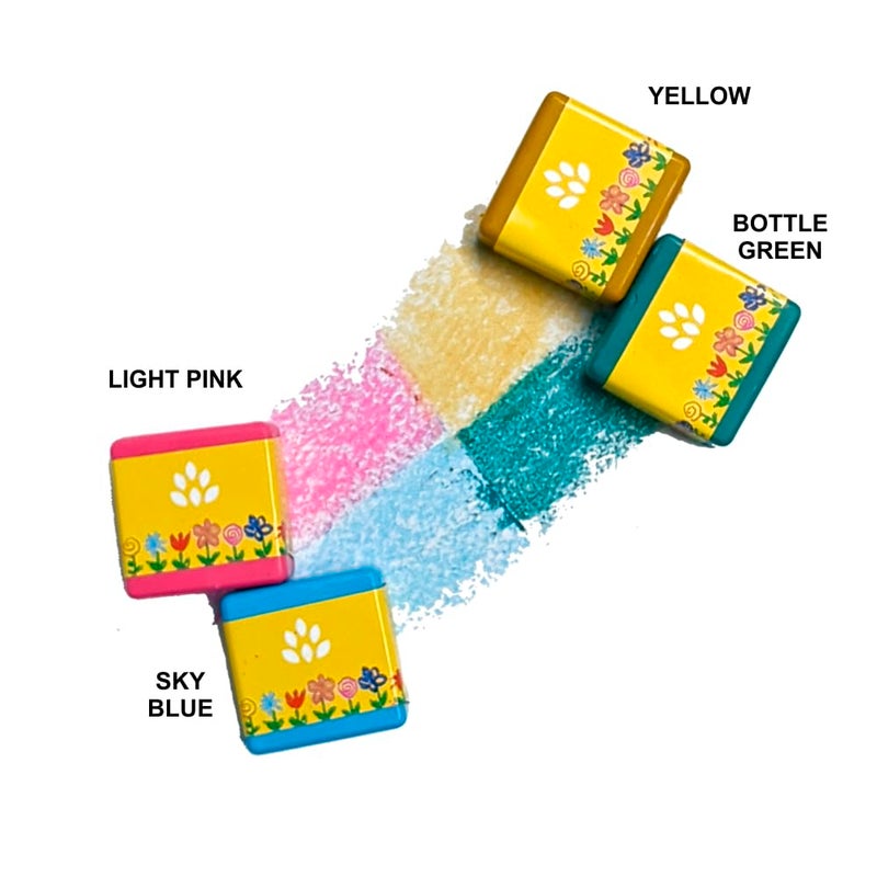 azafran My First Crayon for Baby Girl, 4 Jumbo Block Crayons, Organic, Washable, Non-Toxic, Easy Grip for Tiny Hands… - Image 3