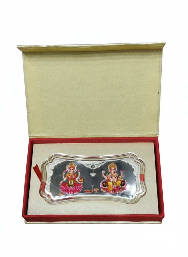 خشبو جويلز سبيكة فضة عيار 999 من MMTC-PAMP، لاكشمي غانيش، وزن 100 غرام - Image 1