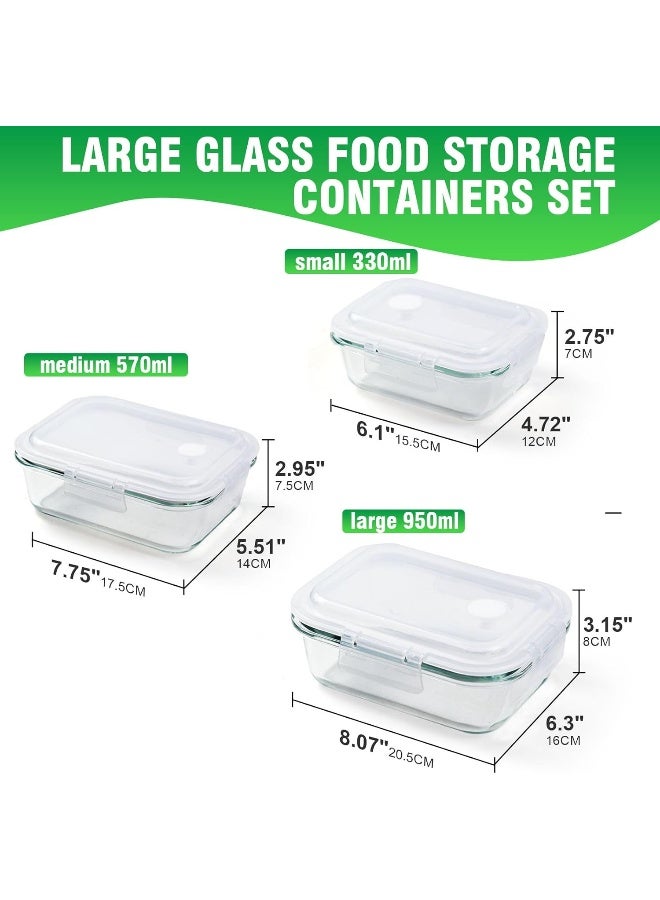 SKY-TOUCH 3PCS Glass Storage Containers - Image 4