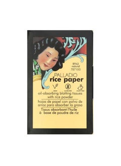PALLADIO Rice Paper Oil-Absorbing Blotting Tissues Natural RPA3 40 Tissues  - Image 1