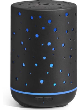InnoGear InnoGear Essential Oil Diffuser, 150ml Ceramic Diffuser Ultrasonic Air Diffusers Humidifier Cool Mist Aromatherapy Diffuser with 2 Mist Modes Waterless Auto Off for Home Office, Black 
