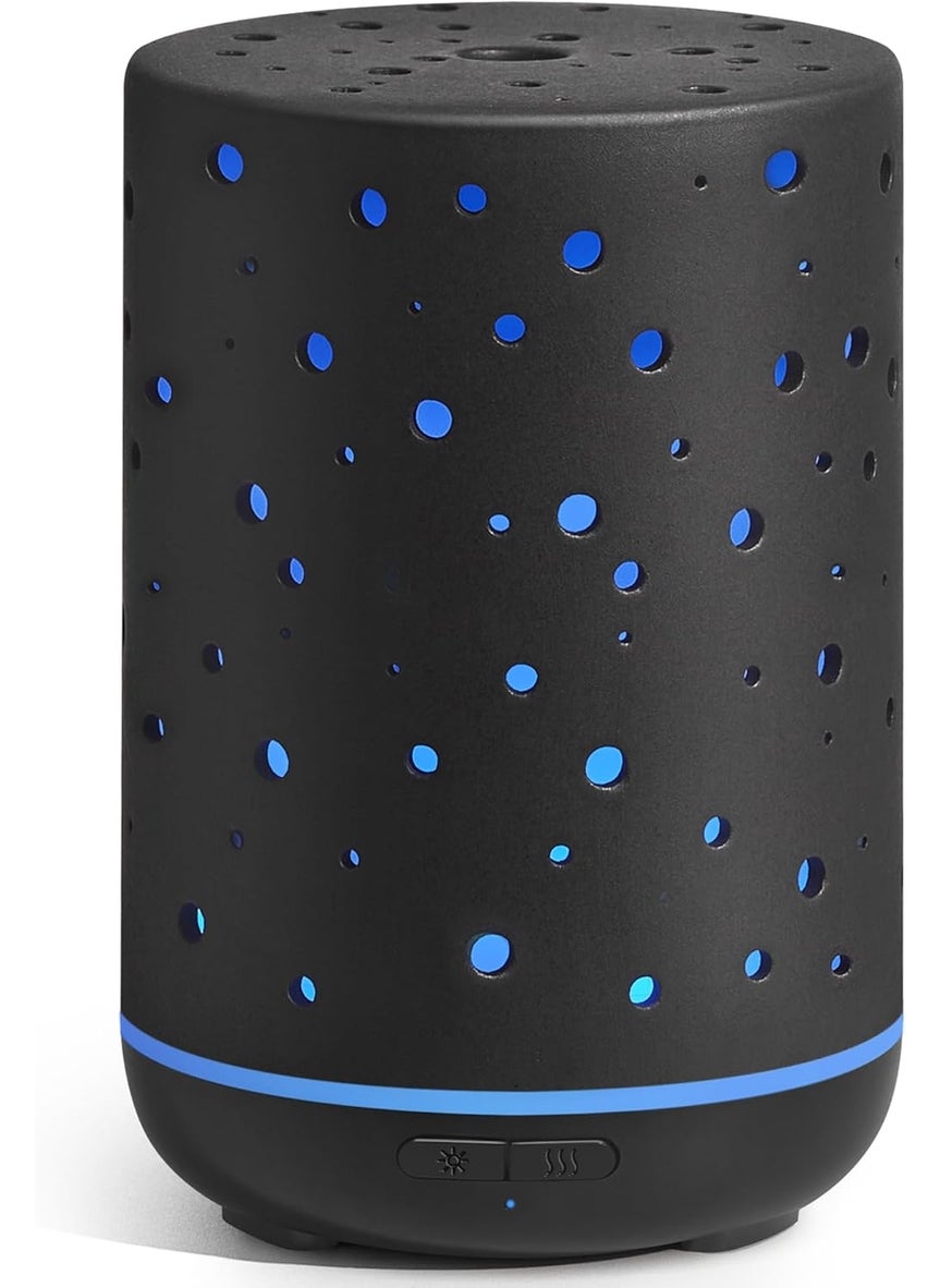 InnoGear InnoGear Essential Oil Diffuser, 150ml Ceramic Diffuser Ultrasonic Air Diffusers Humidifier Cool Mist Aromatherapy Diffuser with 2 Mist Modes Waterless Auto Off for Home Office, Black 
