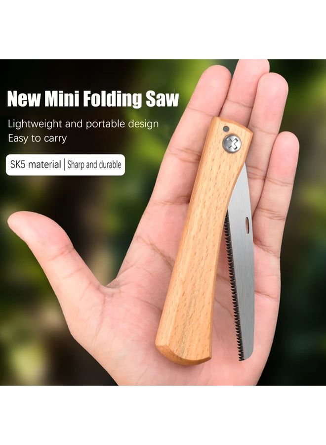 1pc Manual Hand Saw with Ergonomic Handle Serrated Blade for Woodworking Camping Tree Trimming DIY Projects - Image 2