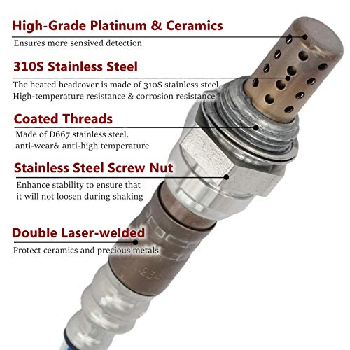 Marsflex O2 Oxygen Sensor Downstream Upstream 234-4018 234-4012 Compatible with Chevy Tahoe Silverado 1500 Express C1500 K1500 Suburban, GMC Yukon/XL Sierra Savana Cadillac Escalade - Image 4