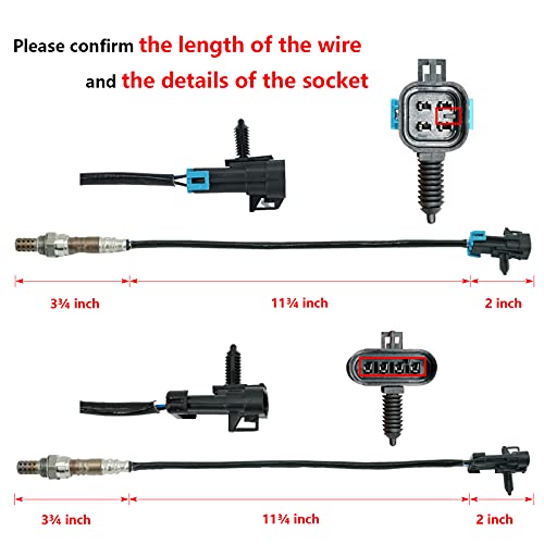 Marsflex O2 Oxygen Sensor Downstream Upstream 234-4018 234-4012 Compatible with Chevy Tahoe Silverado 1500 Express C1500 K1500 Suburban, GMC Yukon/XL Sierra Savana Cadillac Escalade - Image 3
