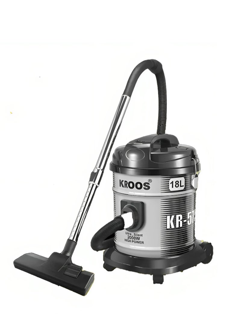 كروس مكنسة كهربائية من كروس لتر18 واط 2000 لون اسود - Image 1