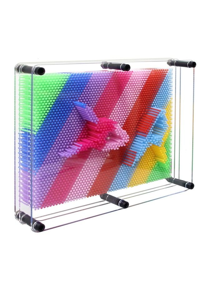 MICKYU Xlarge 3D Pin Art Board Game Novelty Impression Sculpture Desk Toys Sensory Fidget Toys For Autistic Children Adults 8X10 In - Image 2