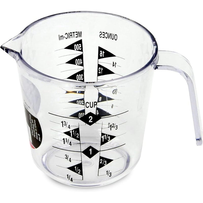 Chef Craft Select Plastic Measuring Cup, 2 Cup, Clear - Image 1