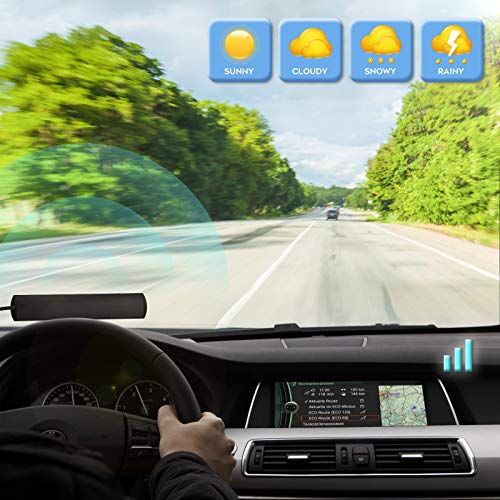 Eightwood Car Stereo FM Radio Antenna, Hidden Windshield Antenna, DIN Plug Adhesive Patch Antennae + DIN Female to ISO Adapter for Vehicle Car Truck Stereo Receiver Head Unit FM HD Radio - Image 5