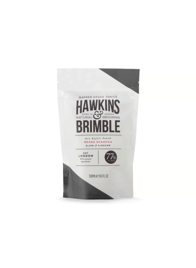 Hawkins & Brimble Beard Shampoo Eco Refill Pouch 300ml - Image 1