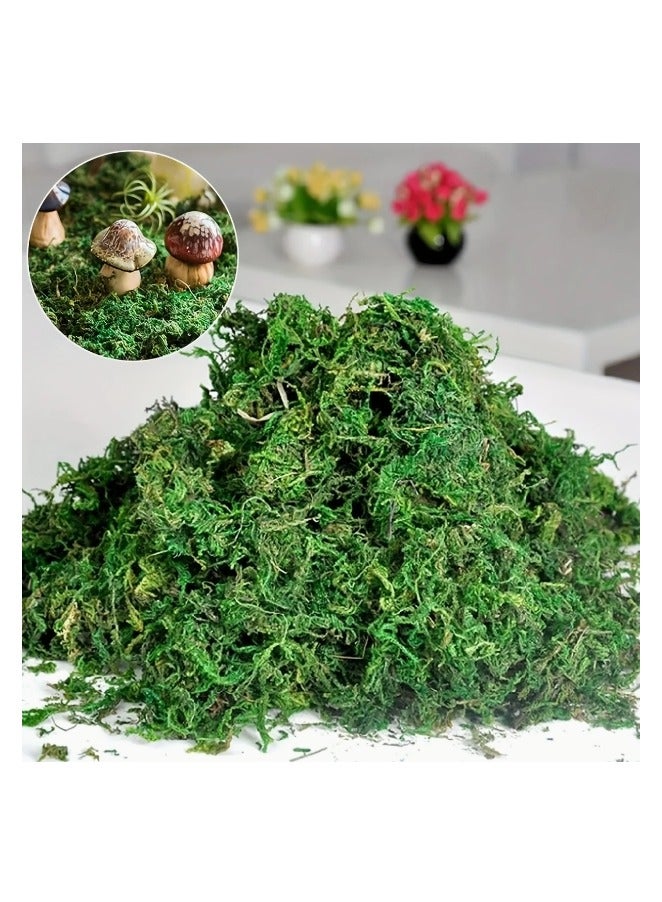 لينجوي 400 جرام من الطحالب الصناعية الخضراء المزيفة، عشب أخضر صناعي فاخر - Image 3