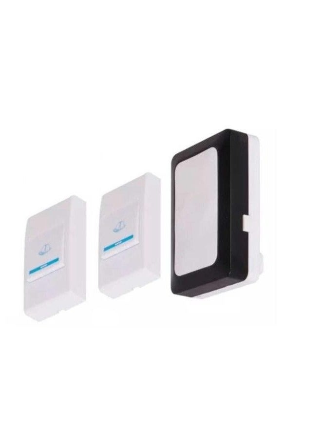 Wireless Doorbell Audio Output Device + 2 Control Switches for Home and Office Use