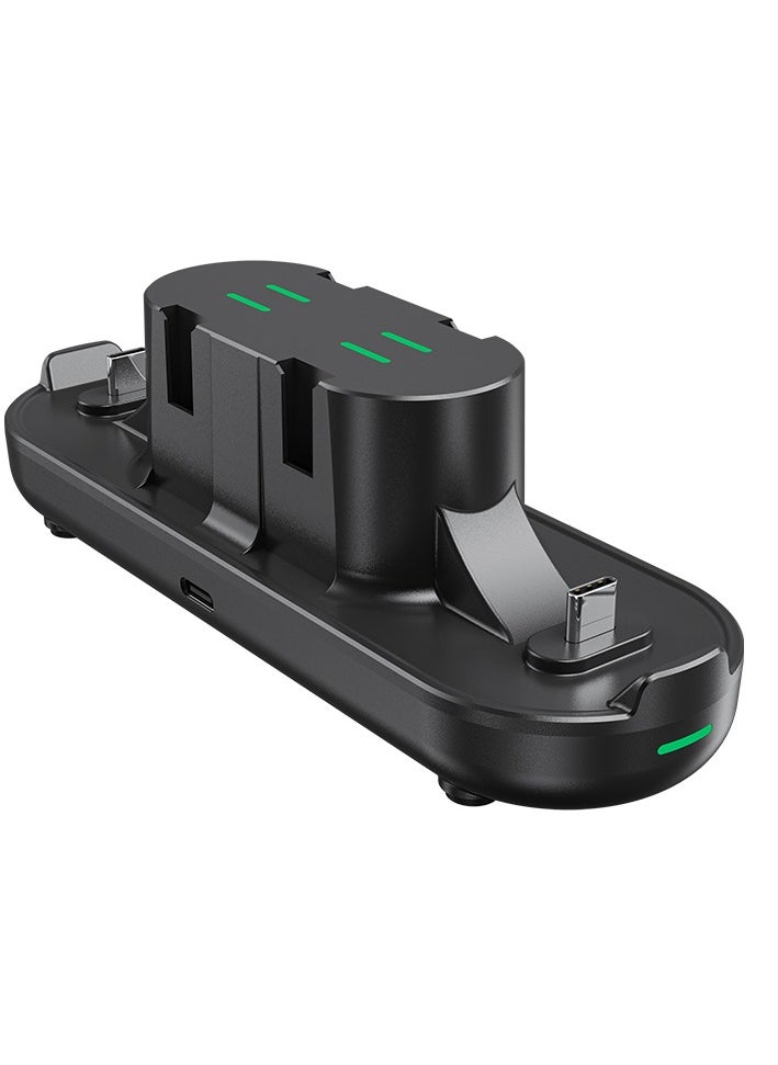 AOLION Charging Dock Stand for Nintendo Switch Joy-Con, 6 in 1 Type-C USB 2.0 Switch Charging Dock Stand for Joy-Con Controllers, Portable LED Display Charger Docking for Switch, Support Play While Charging  - Image 4