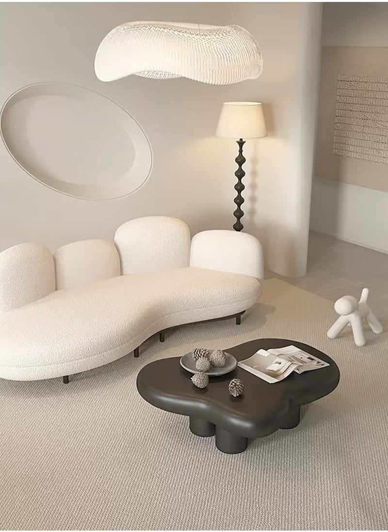 Generic - Modern Design Side Table Living Room Home Furniture Nordic Style Irregular Shape Coffee Table in Cloud shape Simple Small Household Shaped Table Tea Table for Living Room Balcony Garden, Living Room Table Bed Room 120 cm - Image 1