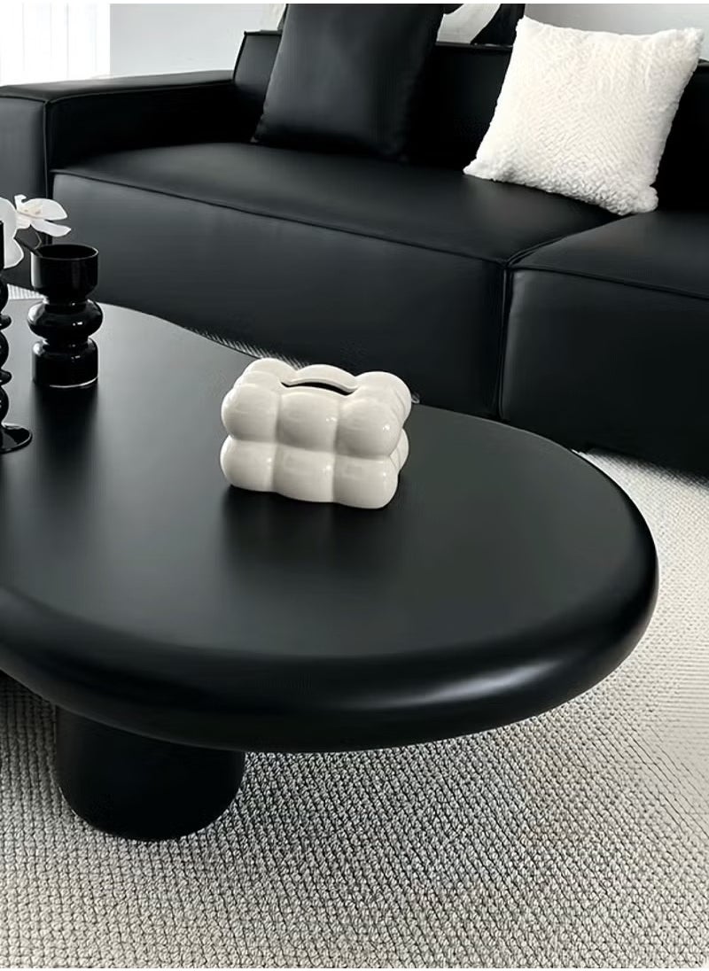 Generic - Modern Design Side Table Living Room Home Furniture Nordic Style Irregular Shape Coffee Table in Cloud shape Simple Small Household Shaped Table Tea Table for Living Room Balcony Garden, Living Room Table Bed Room 120 cm - Image 1