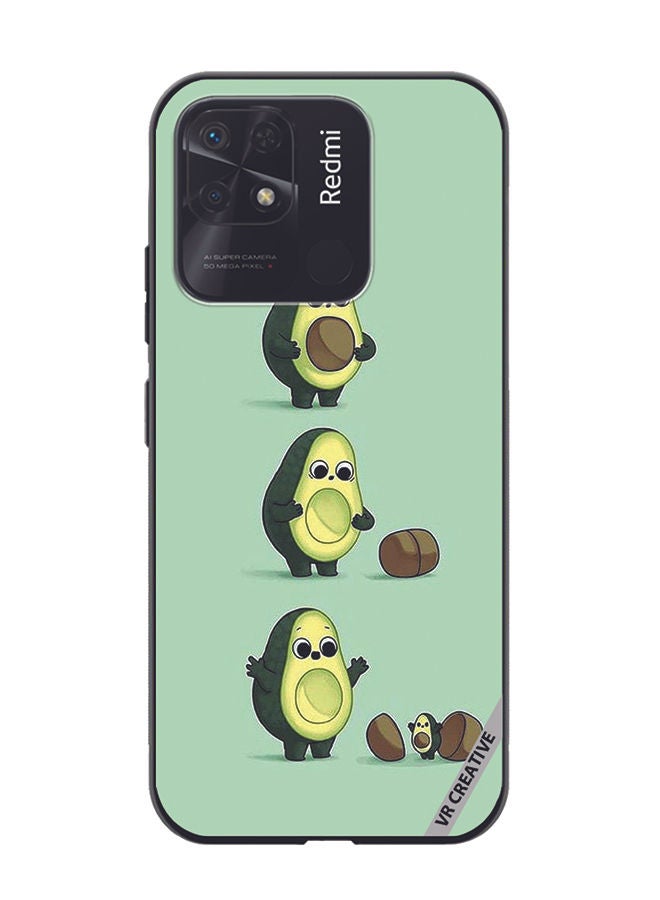 VR CREATIVE Protective Case Cover For Xiaomi Redmi 10C Avacoda Design Multicolour - Image 1