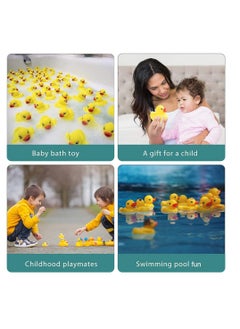 Peachjoy MINI Rubber Ducks,Little Rubber Ducks Tiny Baby Shower Rubber Ducks,Squeak Fun Rubber Ducks in Bulk Bath Toy Float Decorations for Shower Birthday Party Favors,20Pcs  - Image 4