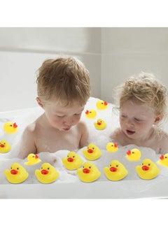 Peachjoy MINI Rubber Ducks,Little Rubber Ducks Tiny Baby Shower Rubber Ducks,Squeak Fun Rubber Ducks in Bulk Bath Toy Float Decorations for Shower Birthday Party Favors,20Pcs  - Image 5