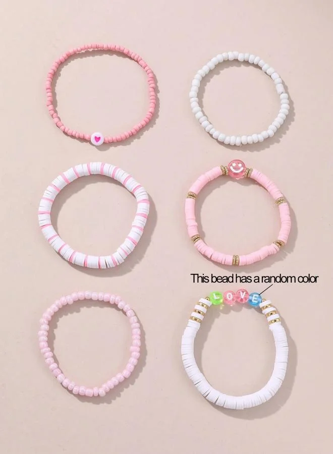 Take Two Pack of 6 - Colored Beaded Bracelet