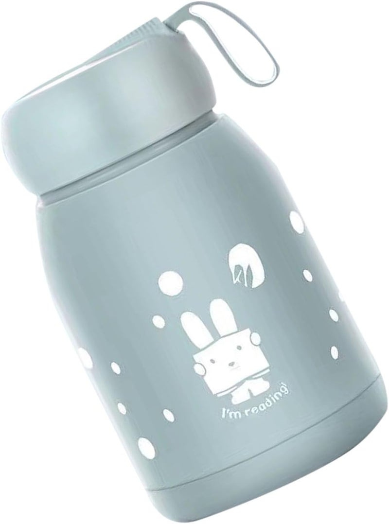 ZJchao Bunny Water For Girls, Bunny Water For Kids 330ml Double Layer Insulated Mug Pink Coffee Cups With Lids With a Capacity of 330ml and Easy to Design (Blue) - Image 5