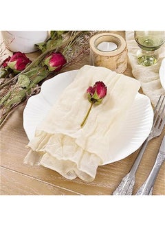 Beige Cheesecloth Napkins  Spring Napkins Set of 10 Boho Washable Dinner Table Napkins for Wedding Party Baby Shower Birthday Party Decor - pzsku/Z47409F705F39EE4FD586Z/45/_/1740570633/c0ffdf6f-de98-4a94-92fc-f83729cec8b5