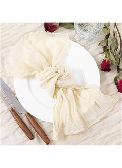 Beige Cheesecloth Napkins  Spring Napkins Set of 10 Boho Washable Dinner Table Napkins for Wedding Party Baby Shower Birthday Party Decor - pzsku/Z47409F705F39EE4FD586Z/45/_/1740570673/6099c045-6336-456d-99d8-142d4073b42e