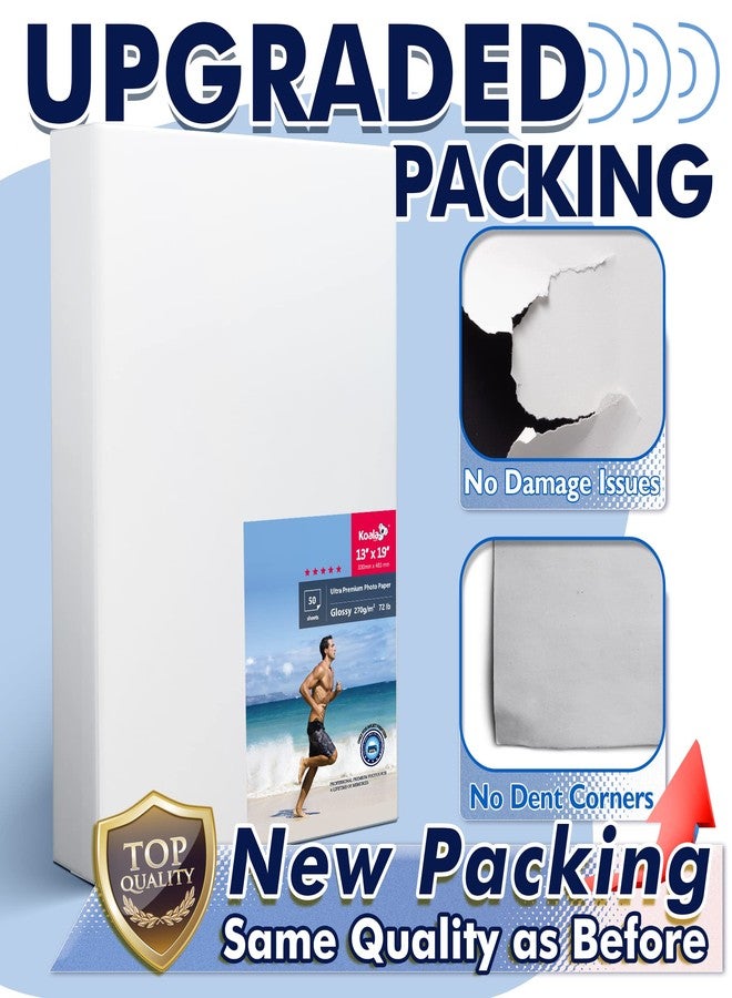 KOALA PAPER Koala Ultra Premium Photo Paper 13x19 In Glossy Photo Printer Paper for Inkjet Printer Water Resistant 50 Sheets 72lb - Image 2