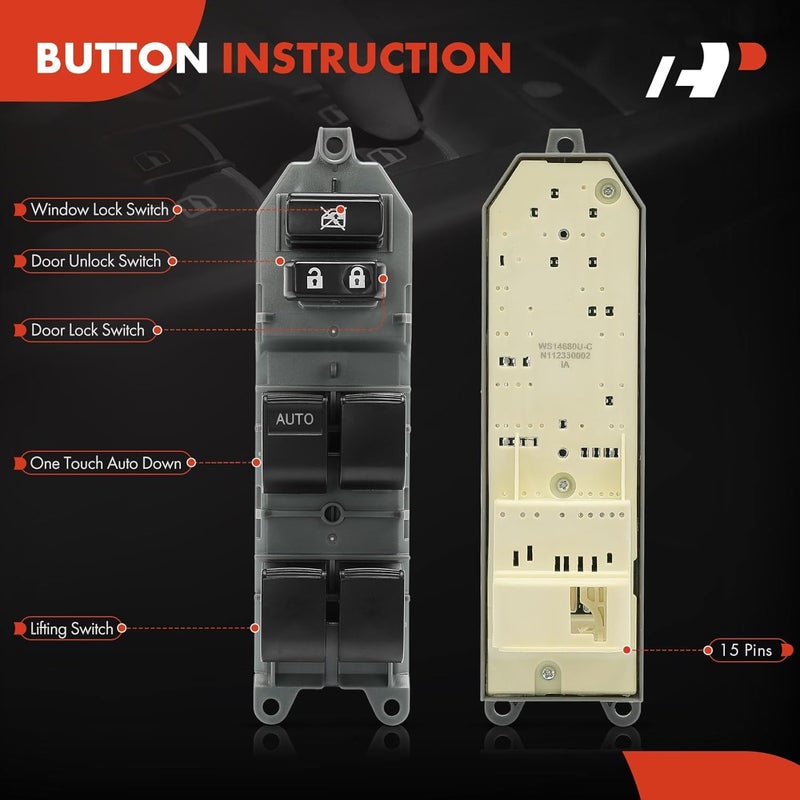 A-Premium Master Power Window Switch for Toyota - Image 4