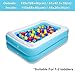 CHICLIST Inflatable Kiddie Pool 61x42x18 Inch Rectangular Family Swimming Pool 72 Gallon Capacity for Kids Adults Easy Set for Backyard Summer Fun - Image 4