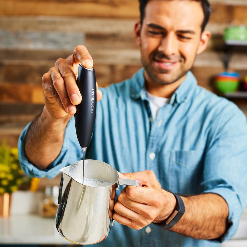 FrothBlast FrothBlast Milk Frother Handheld for Coffee (Foam Maker) Electric Whisk Drink Mixer for Lattes, Cappuccino, Frappe, Matcha, Hot Chocolate  - Image 3