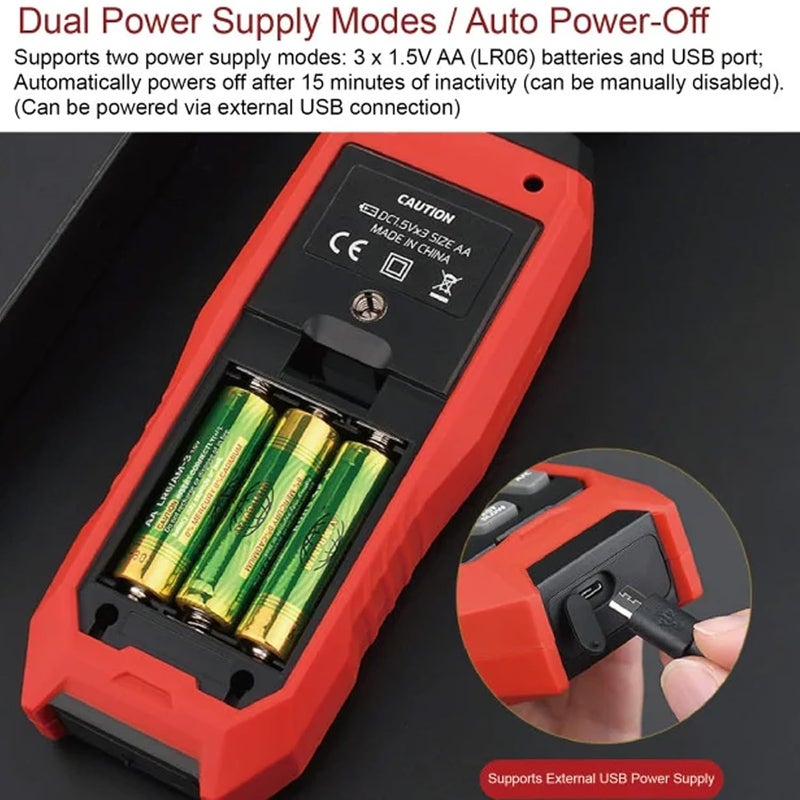 TA642C مقياس سرعة الرياح عالي الدقة USB مقياس سرعة الهواء جهاز اختبار سرعة الرياح - Image 5