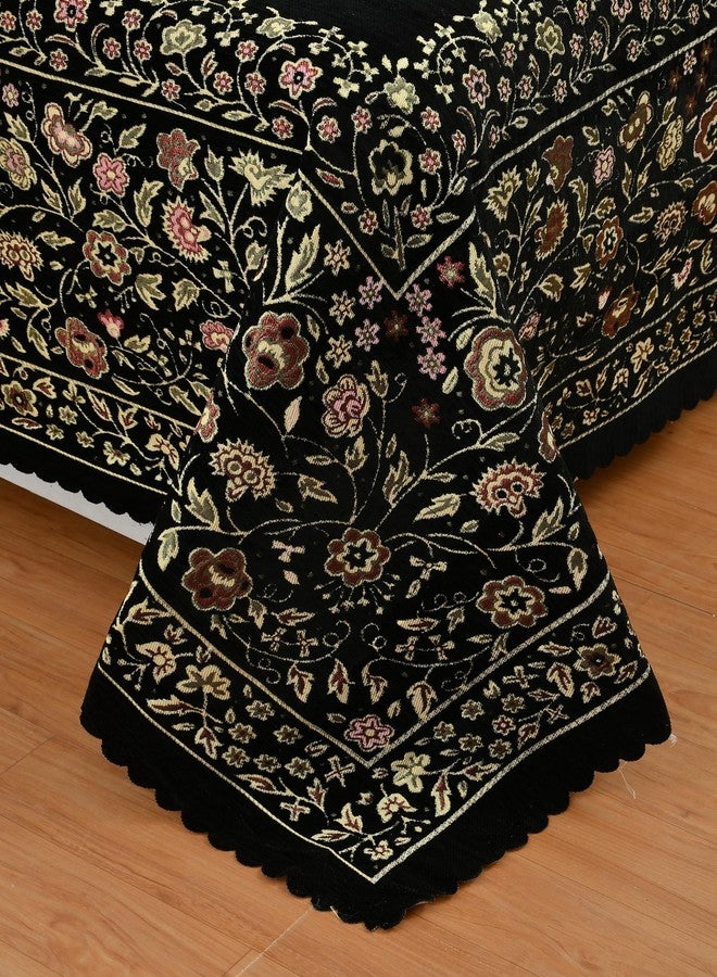 jayvaam Velvet 300 Tc Bedsheet King Size Bed With 2 Pillow Covers, Premium Bedding Set, Gifts For Women, Couples, Wedding, Bedroom Home Furnishing, Date Night Collection - Velvet Black - Image 4