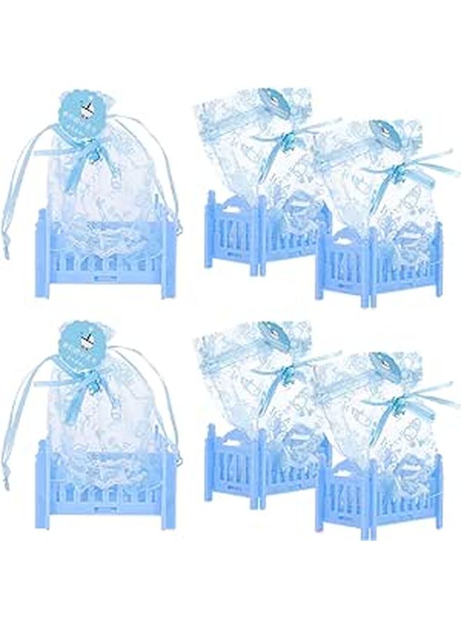 Cartoon Candy Boxes Set Of 6 Plastic Storage Containers With Lid Blue Color - Image 1