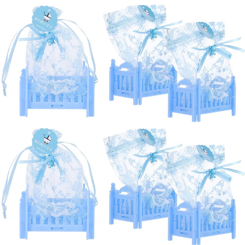 Cartoon Candy Boxes Set Of 6 Plastic Storage Containers With Lid Blue Color - Image 2