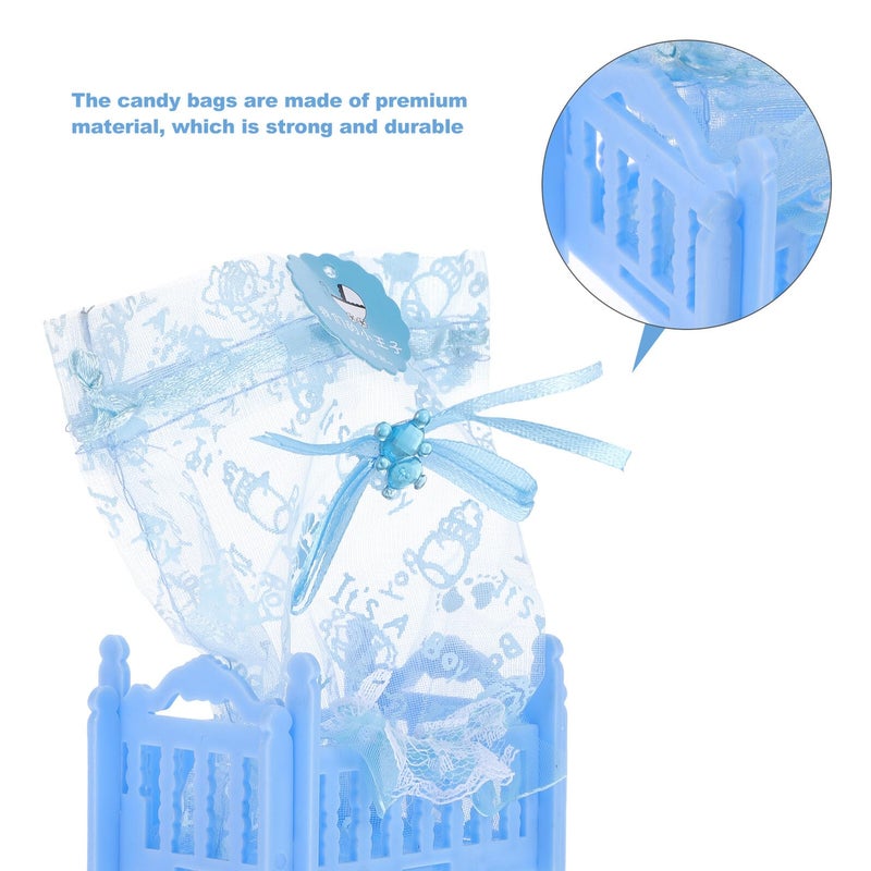 Cartoon Candy Boxes Set Of 6 Plastic Storage Containers With Lid Blue Color - Image 4