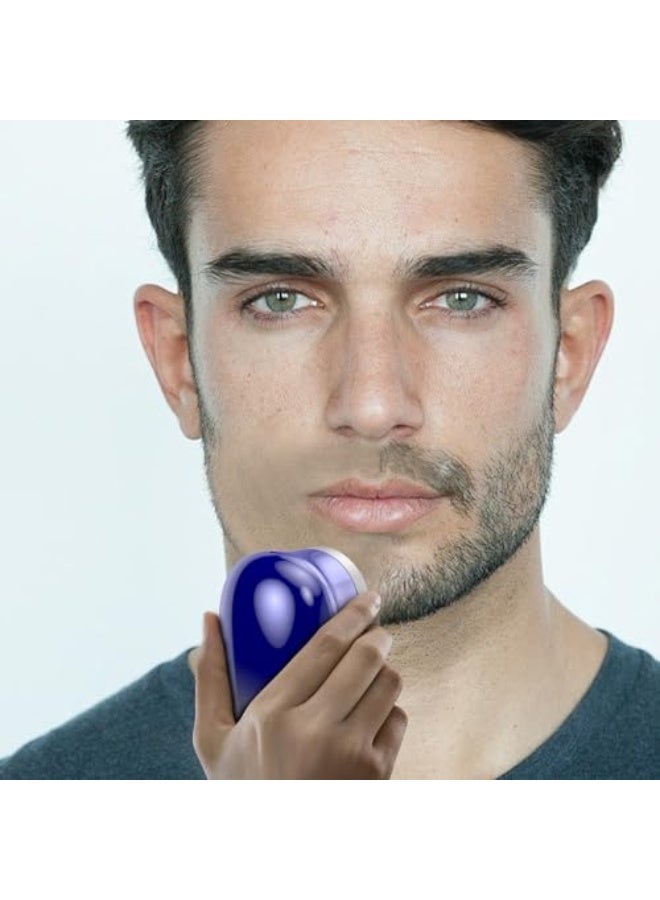 أومتو ميني آلة حلاقة كهربائية، حجم جيب، آلة حلاقة كهربائية للرجال والنساء، قابلة للشحن مع زر تشغيل سهل، آلة حلاقة كهربائية محمولة وقوية ومقاومة للماء للسفر ومكتب ورحلات العمل (عبوة واحدة) - Image 3