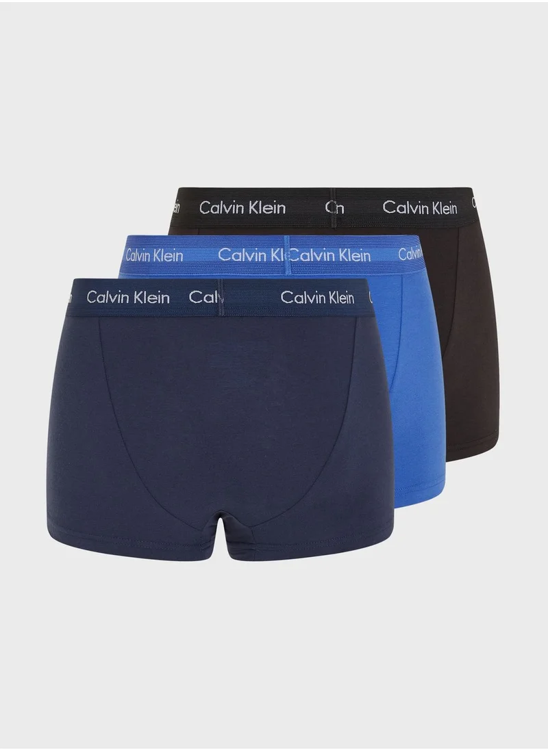 CALVIN KLEIN 3 Pack Logo Band Trunks