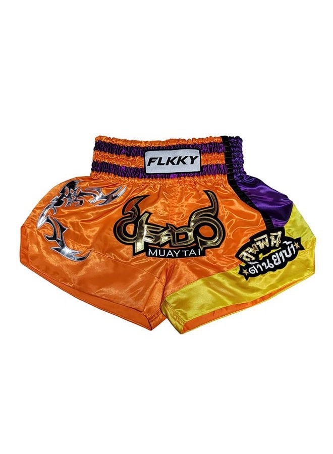 FLKKY Muay Thai Shorts Boxing Shorts for Men Women High Grade Martial Arts Training Gym Trunks Classic Boxing Shorts. - Image 1