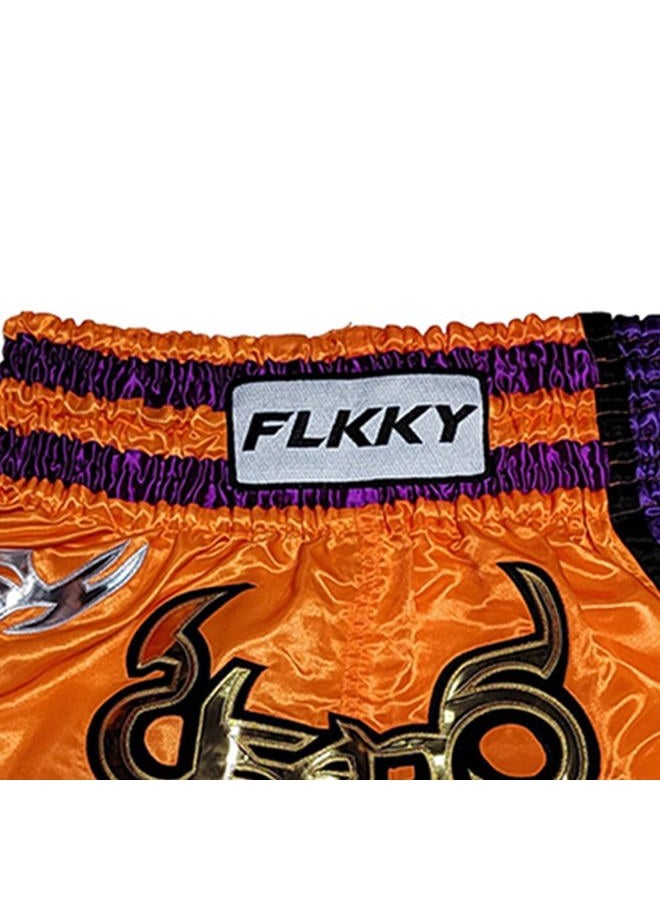 FLKKY Muay Thai Shorts Boxing Shorts for Men Women High Grade Martial Arts Training Gym Trunks Classic Boxing Shorts. - Image 3