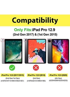 Procases Ipad Pro 12.9 2017 2015 Case Old Model 1St And 2Nd Gen Ultra Slim Lightweight Stand Smart Case Shell With Translucent Frosted Back Cover For Apple Ipad Pro 12.9 Inch Navy  - Image 2