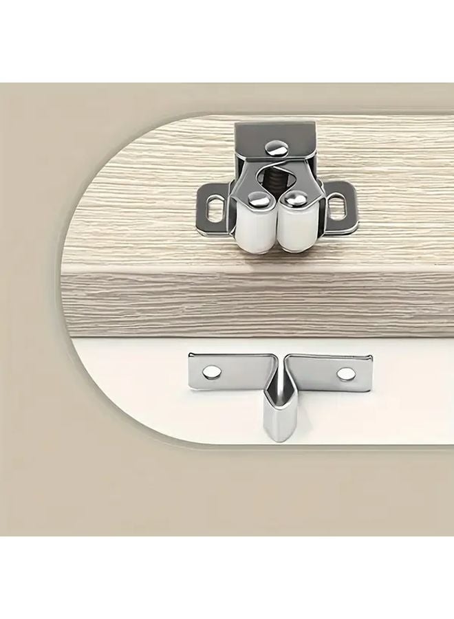 24 Pieces Heavy Duty Antique Bronze Cabinet Catches 4 Sets Magnetic Non Magnetic Hardware - Image 3