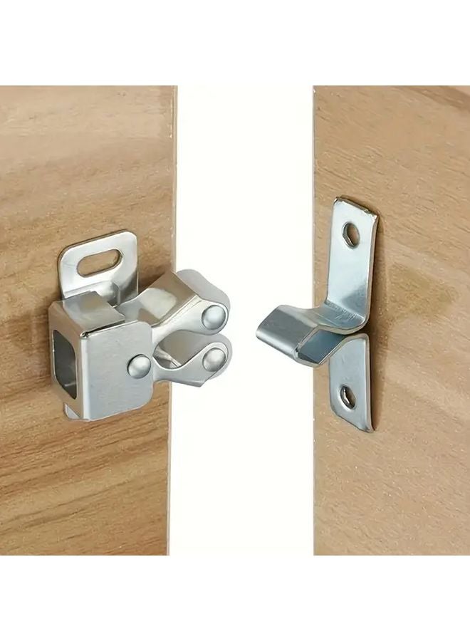 24 Pieces Heavy Duty Antique Bronze Cabinet Catches 4 Sets Magnetic Non Magnetic Hardware - Image 2