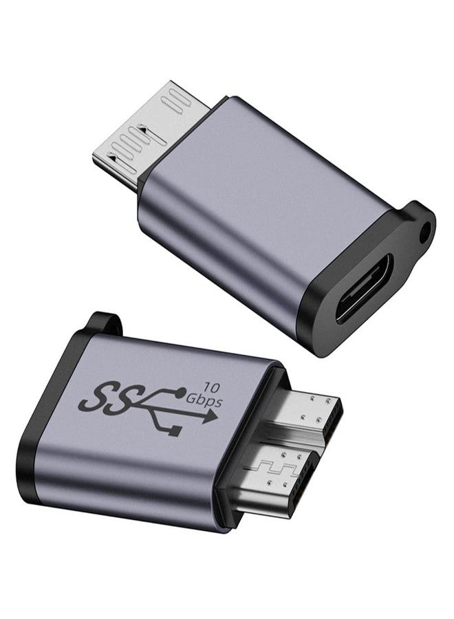 cablecc 10Gbps USB3.0 Type C Female to USB 3.0 Micro Male Data Power Adapter for Laptop SSD Disk - Image 1