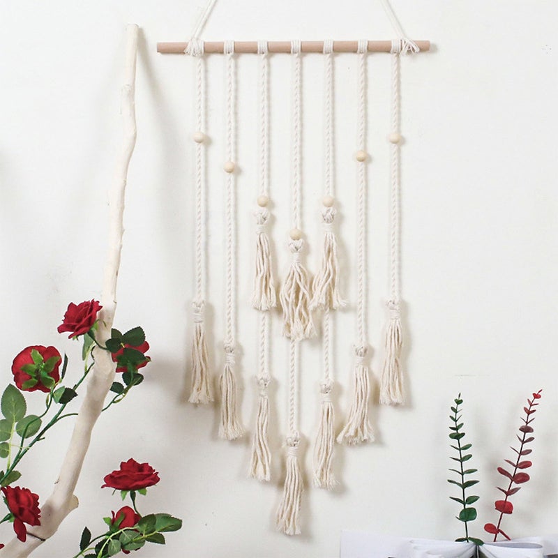 Hanging Photo Display Wall Hanging Pictures Organizer Tassel Wall Decoration - Image 2