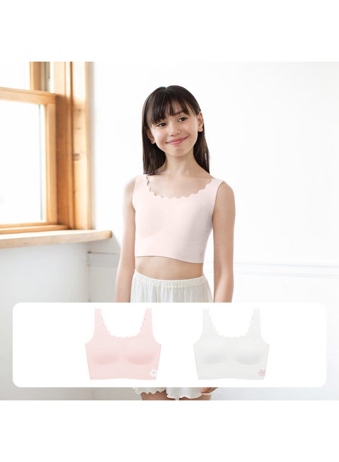 Like Uu Children's First Development Underwear, Young Girl Bra, Enlightenment Stage One, Little Milk Skin Vest, Girls' Underwear - Image 3