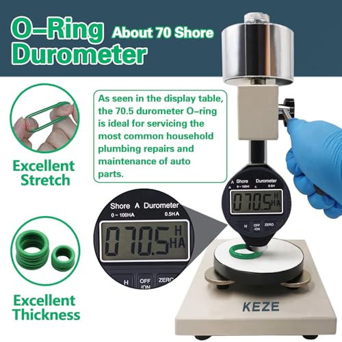 KEZE 595 Pcs Metric and SAE Air Conditioning O Ring Kit,36 Size Seal Rubber O-Rings Assortment Set for Compressor Automotive A/C Plumbing Repair ID:3-22mm (Green) - Image 4