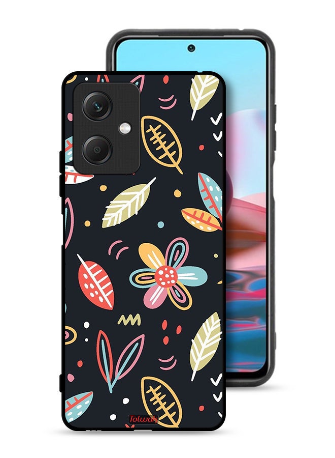 Tolwak Xiaomi Redmi Note 12 Protective Case Cover Flowers And Leaves Abstract Art - Image 1