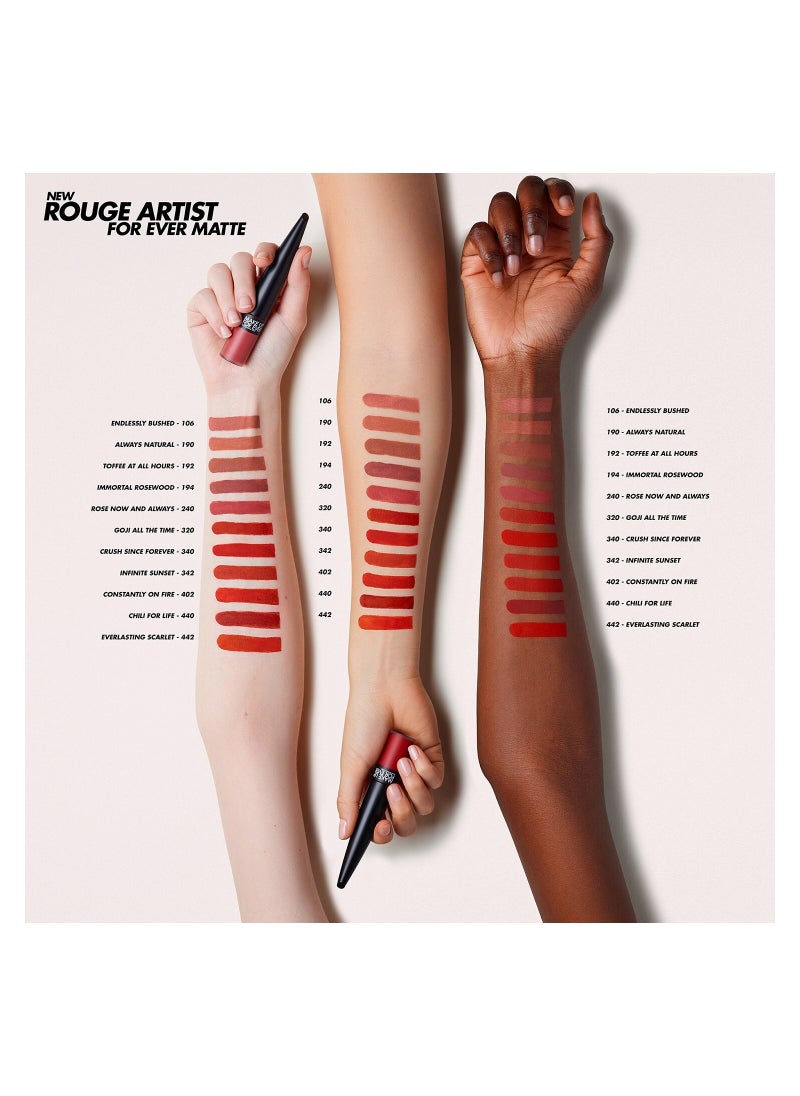 MAKE UP FOR EVER - MAKE UP FOR EVER Rouge Artist For Ever Matte 194- Immortal Rosewood - Image 1