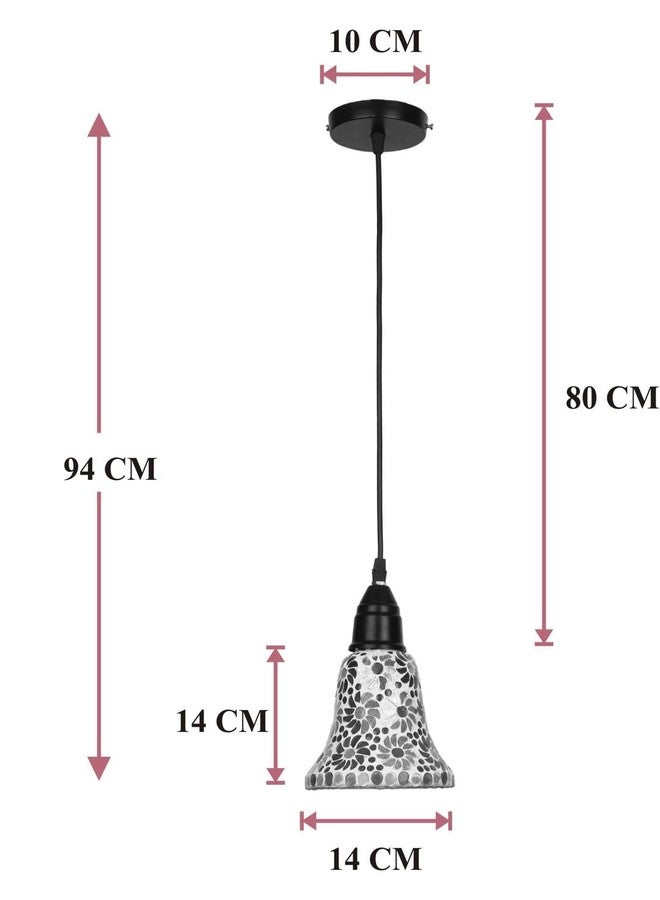 AFAST Hand Decorative Mozac Pendant Hanging Ceiling Lamp Light Ornamented with Chips & Beads for Magical Lighting (Set of Two) AR-63 - Image 5